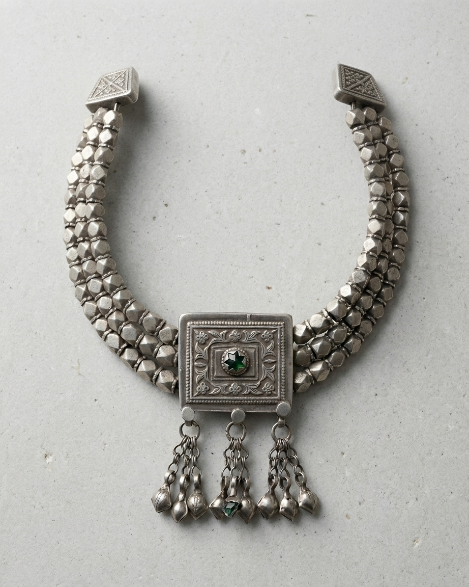 Neck Chain: Glass Emerald