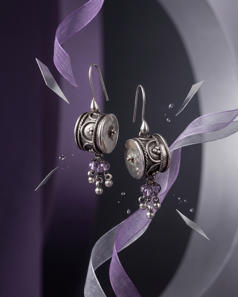 Earring: Amethyst