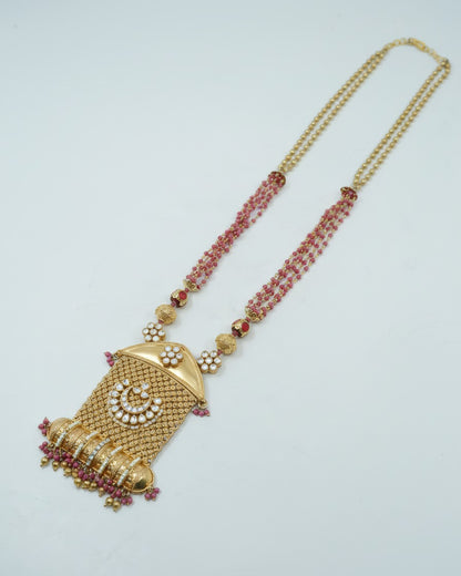 Neck Chain: Kundan & Beads
