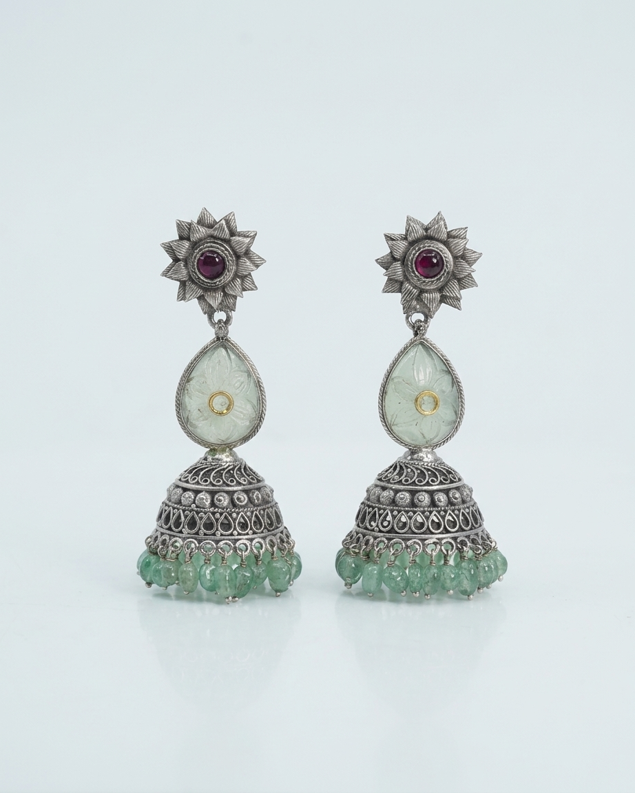 Earring: Tourmaline & Mosaic
