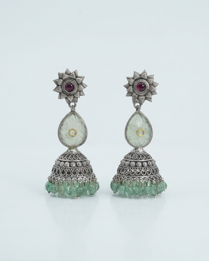 Earring: Tourmaline & Mosaic