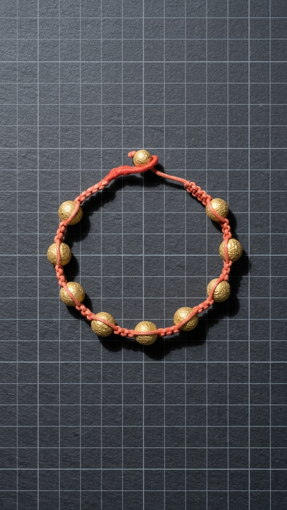 Bracelet: Silver Gold Plated Beads