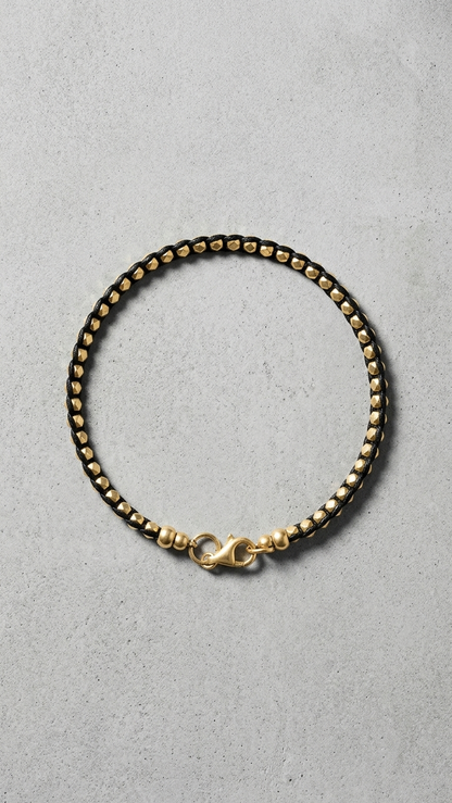 Bracelet: Gold Plated Silver Beads