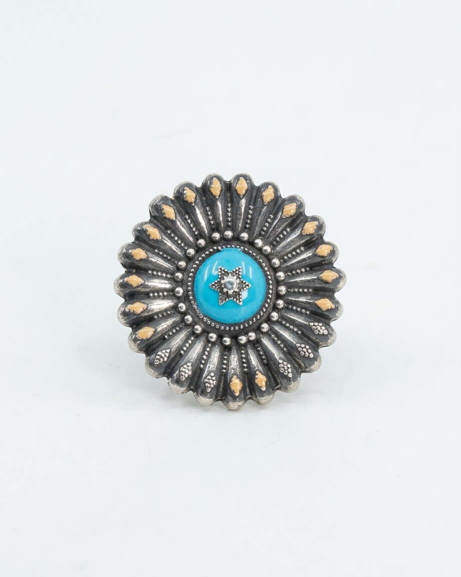 Ring: Turquoise & Enamel