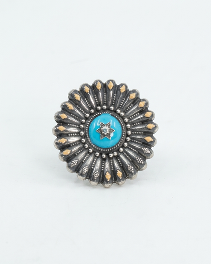 Ring: Turquoise & Enamel