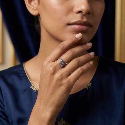 Ring: Marcasite with Heart