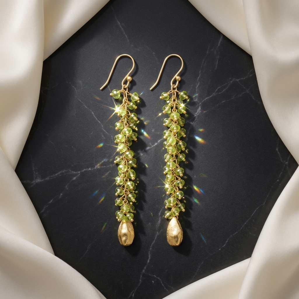 Earring:  Peridot