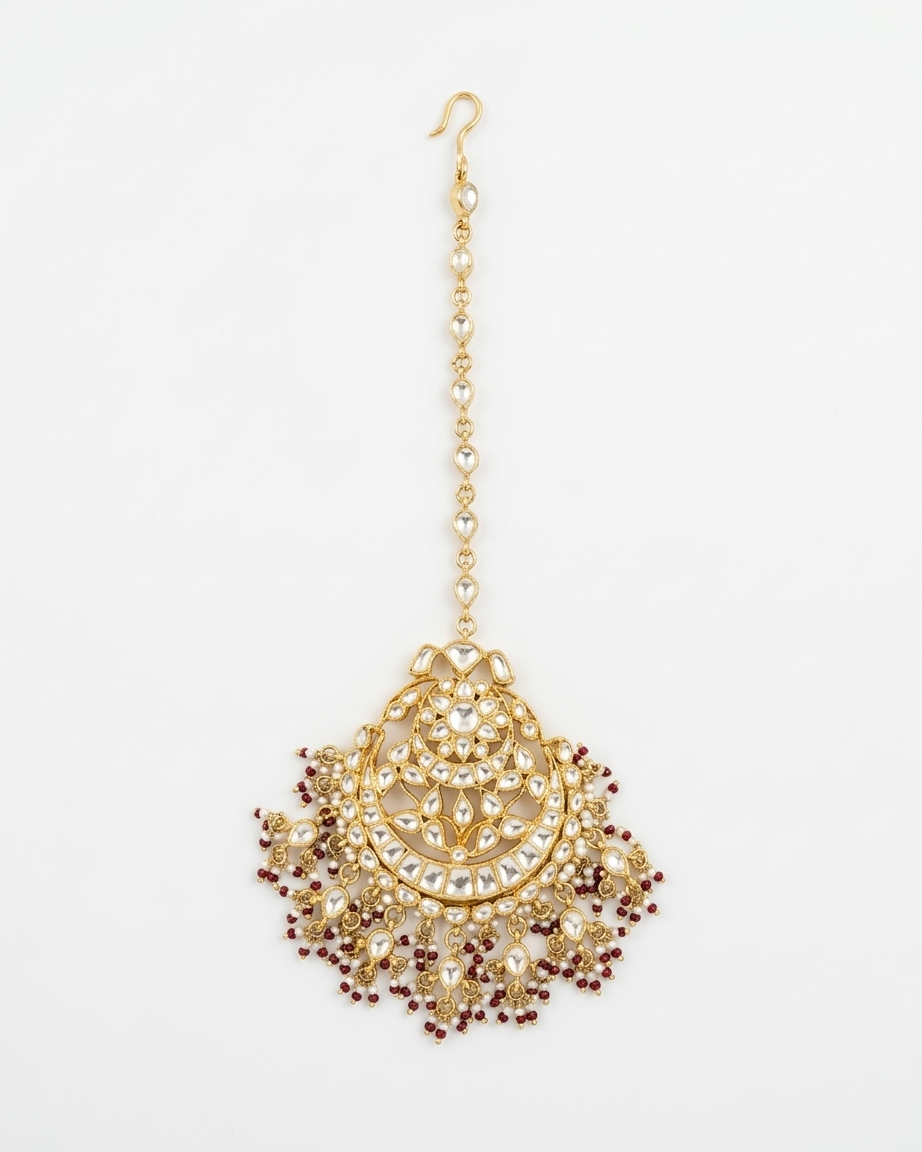 Tikka: Uncut Polki Kundan & Pearl