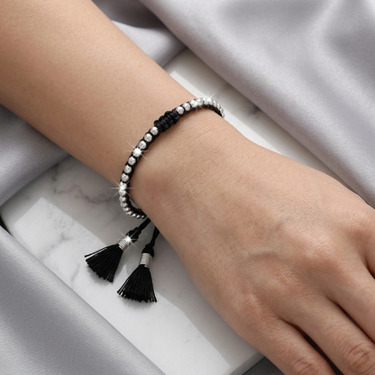 Bracelet: Silver Beads