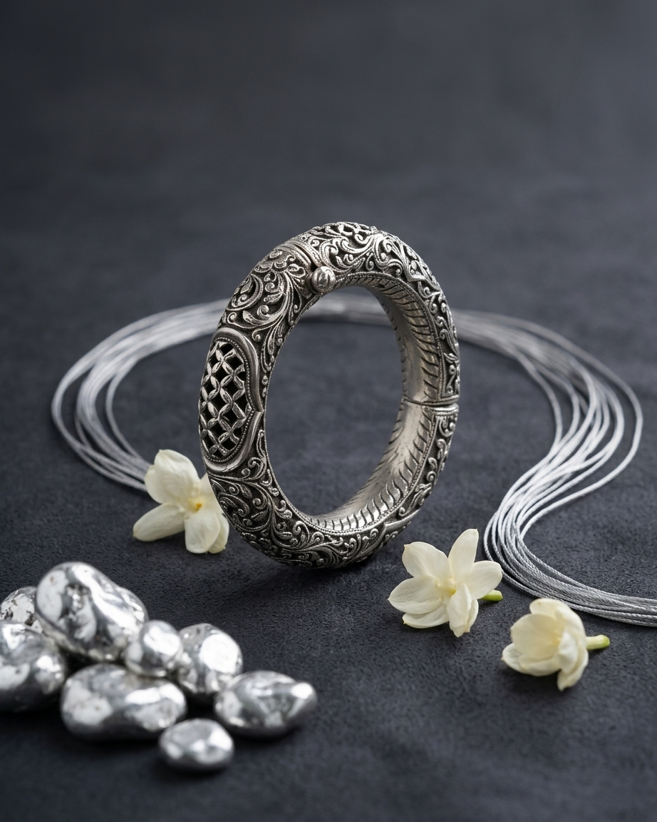 Bangle/Bracelet: Hollow Filigree