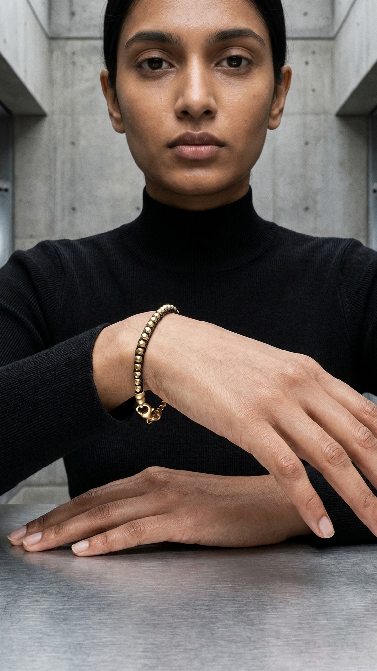 Bracelet: Gold Plated Silver Beads
