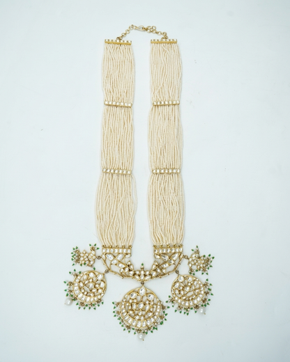 Neck Chain: Uncut Polki Kundan & Pearl
