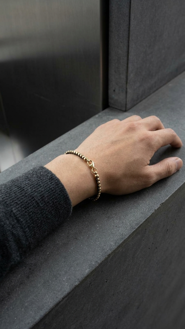 Bracelet: Gold Plated Silver Beads