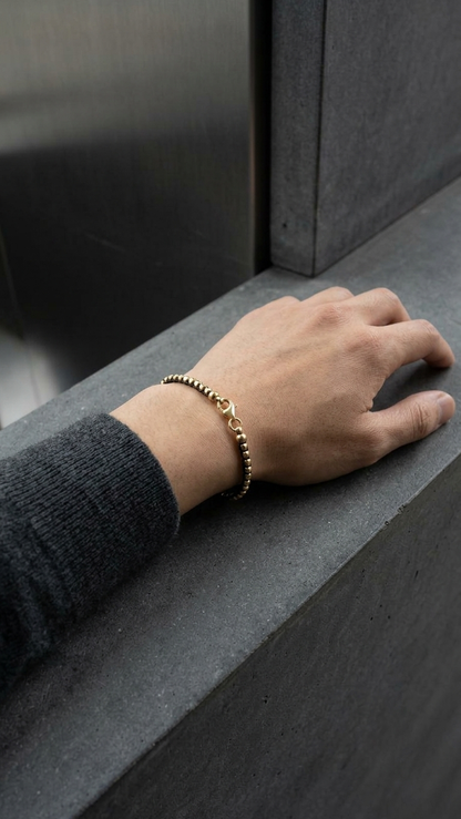 Bracelet: Gold Plated Silver Beads