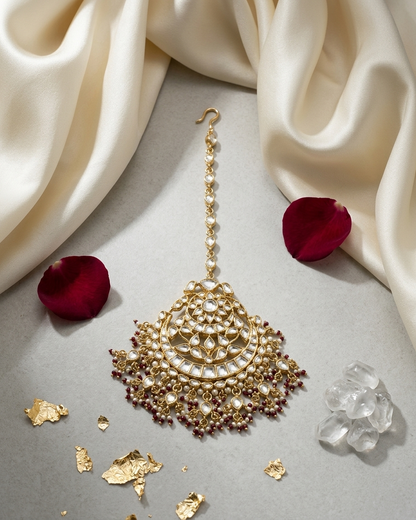 Tikka: Uncut Polki Kundan & Pearl