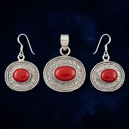 Pendant Set: Ruby