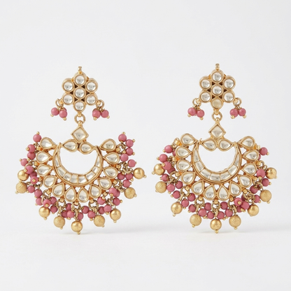 Earring: Kundan & Beads