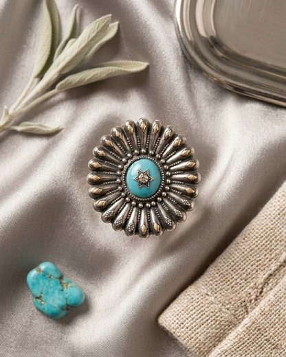 Ring: Turquoise & Enamel