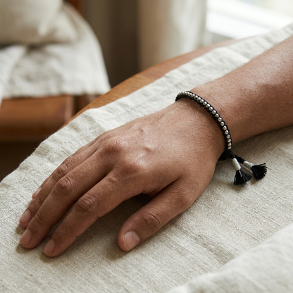 Bracelet: Silver Beads