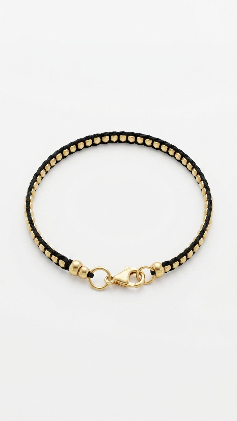 Bracelet: Gold Plated Silver Beads