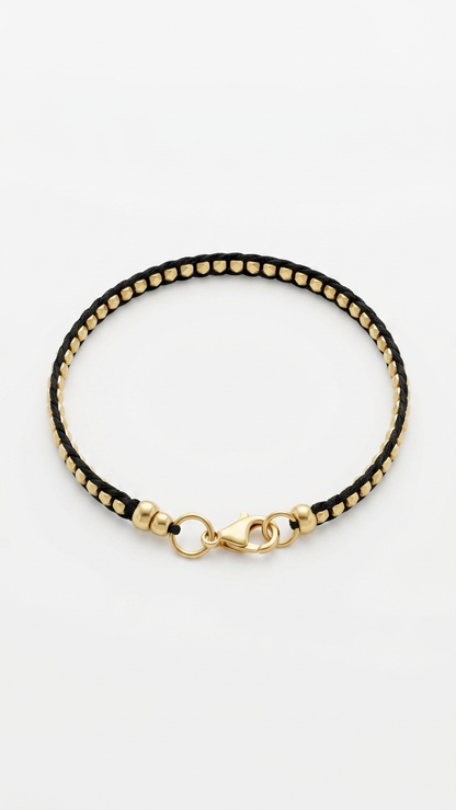 Bracelet: Gold Plated Silver Beads