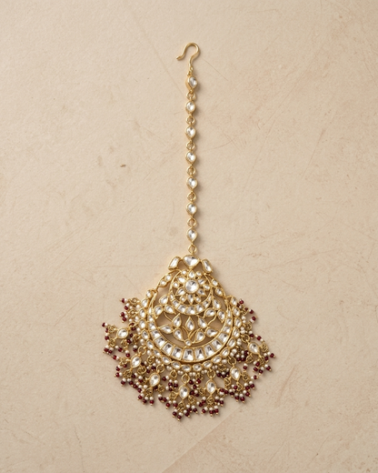 Tikka: Uncut Polki Kundan & Pearl