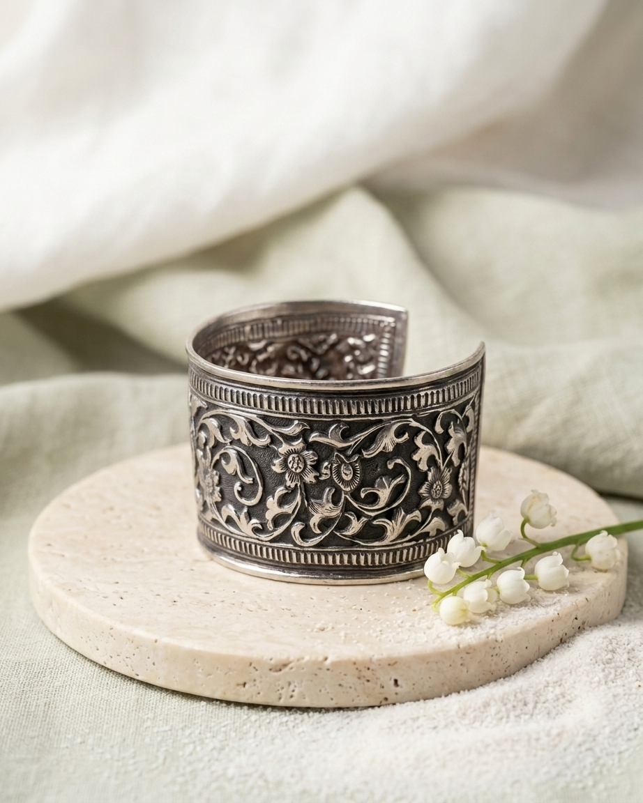 Bangle/Bracelet: Carved
