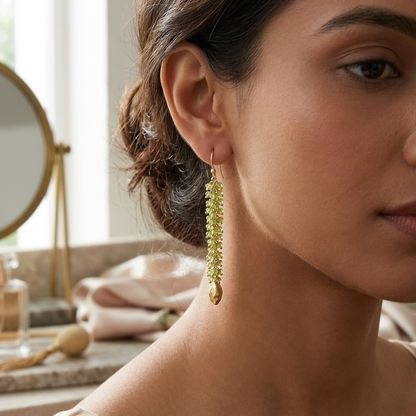 Earring:  Peridot