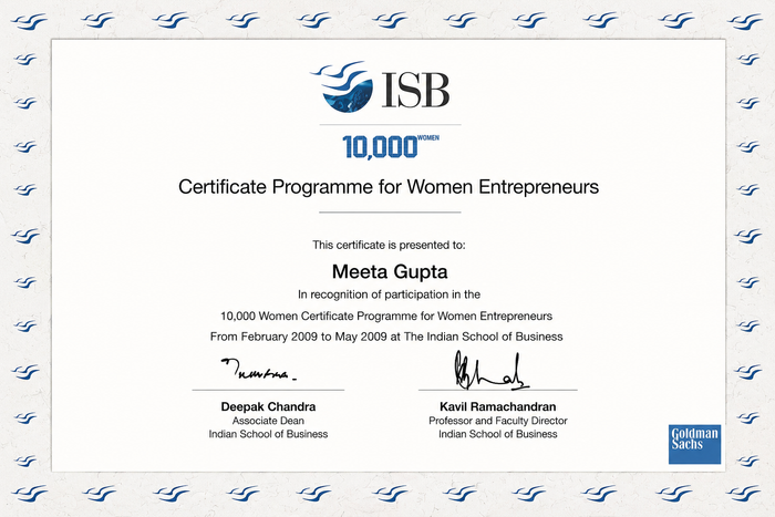 ISB Certificate