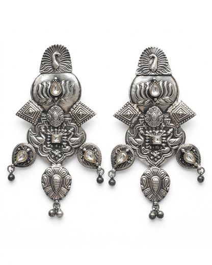 Earring: Uncut Polki Kundan