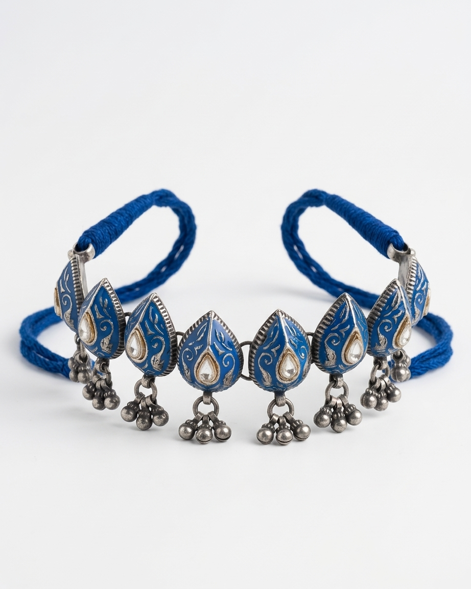 Neck Chain: Uncut Polki Kundan & Enamel