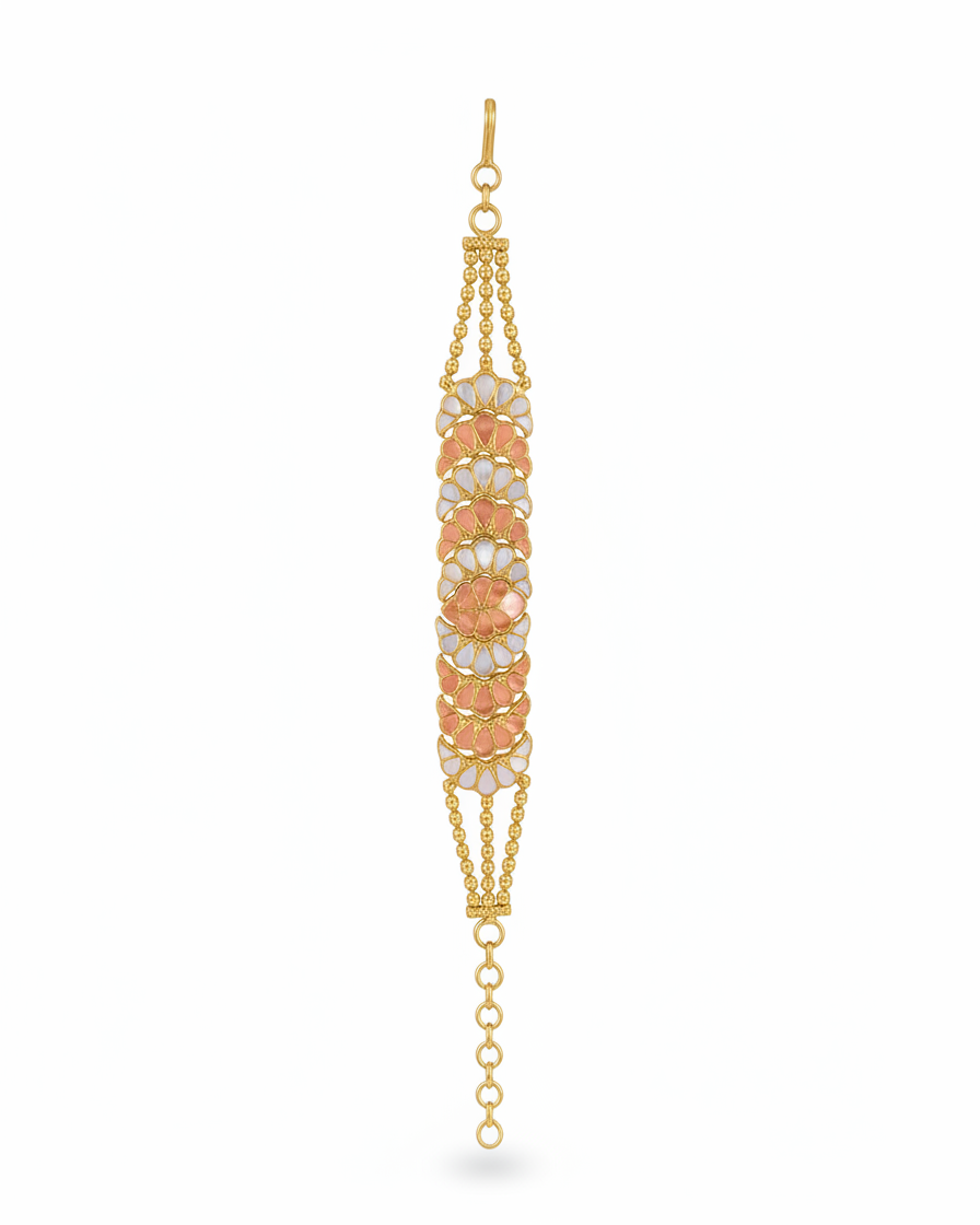 Bangle/Bracelet: Inlay & Pearl