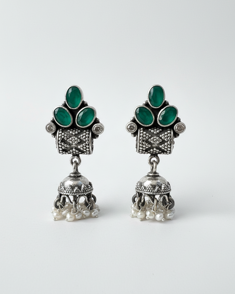 Earring: Emerald