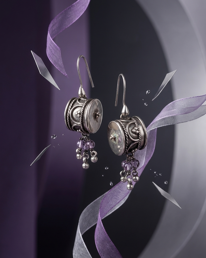 Earring: Amethyst