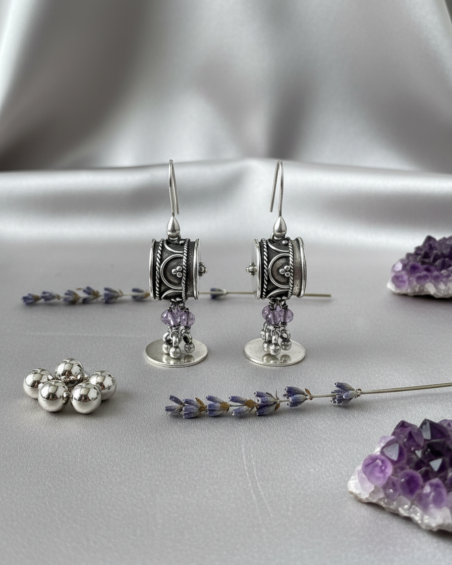 Earring: Amethyst