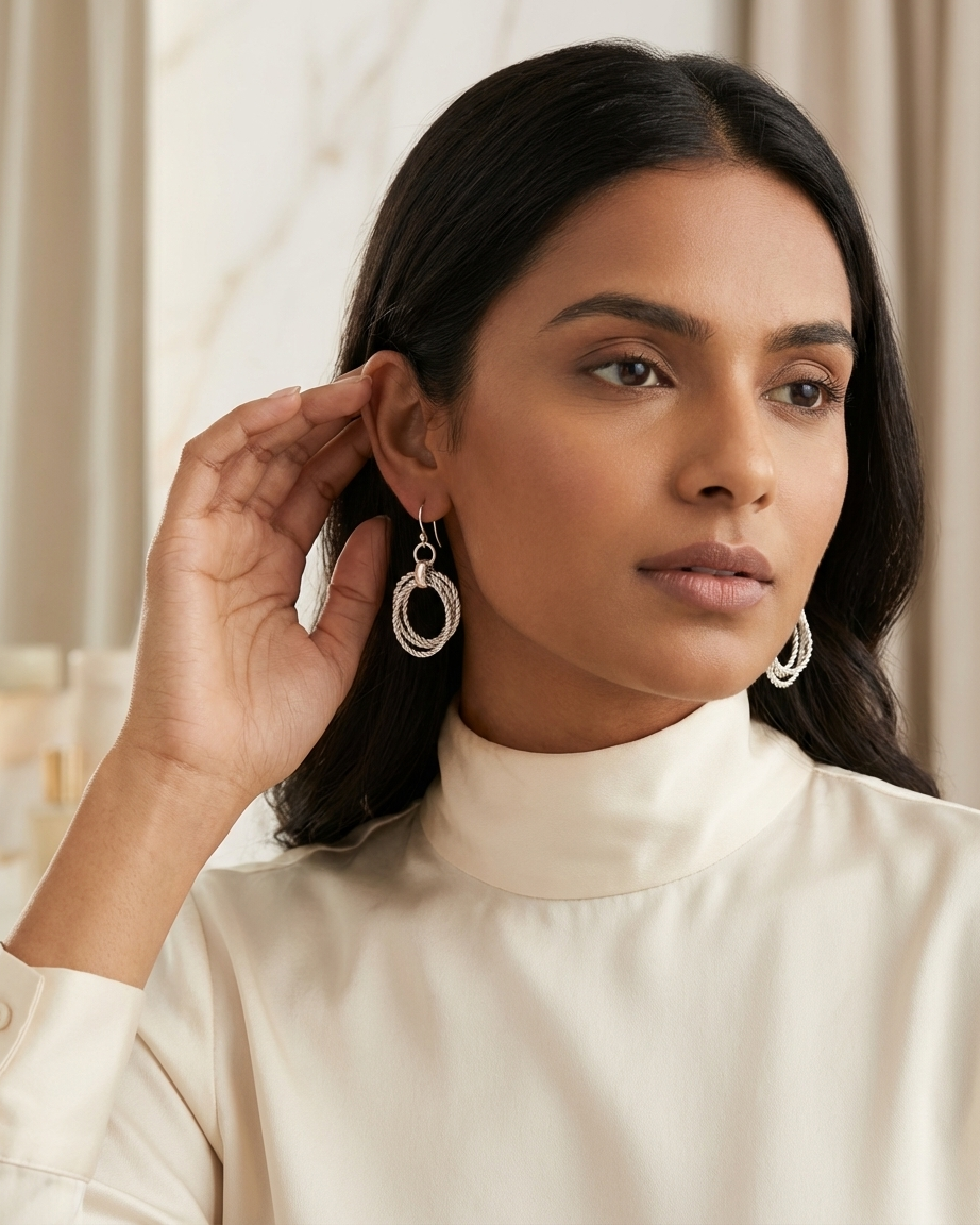 Earring: Oval