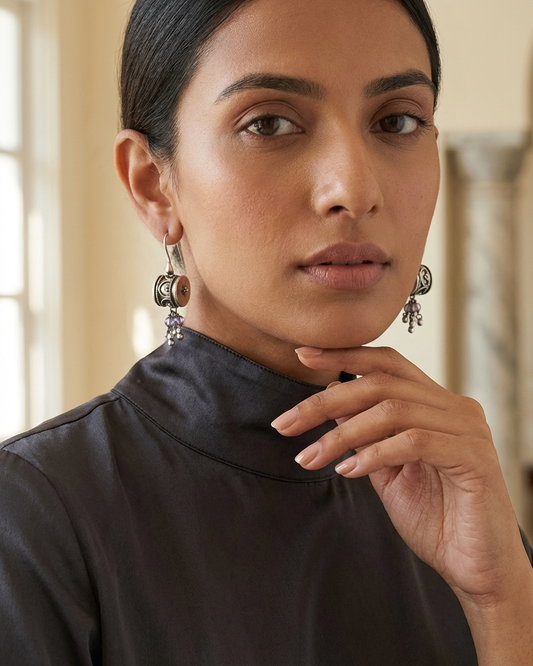 Earring: Amethyst