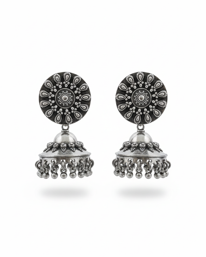 Earring: Silver Beads
