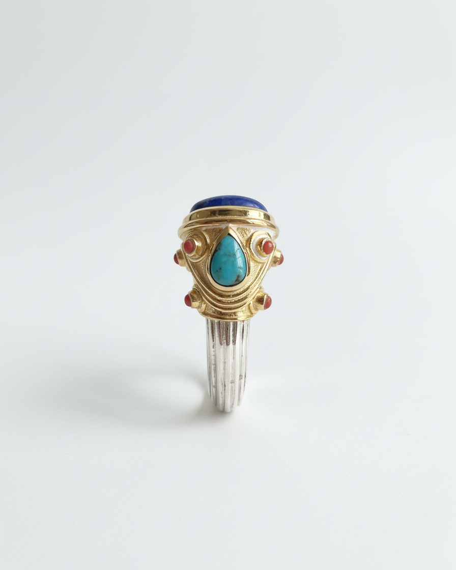 Bangle/Bracelet: Lapis, Turquoise & Coral