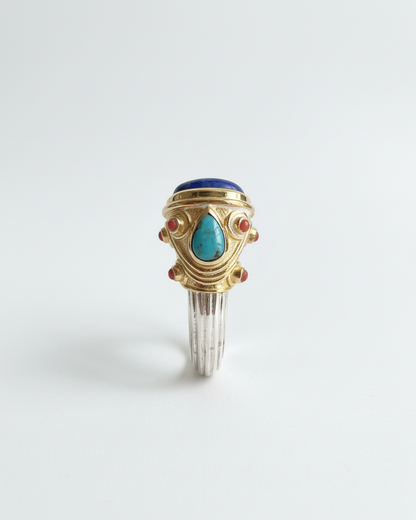 Bangle/Bracelet: Lapis, Turquoise & Coral