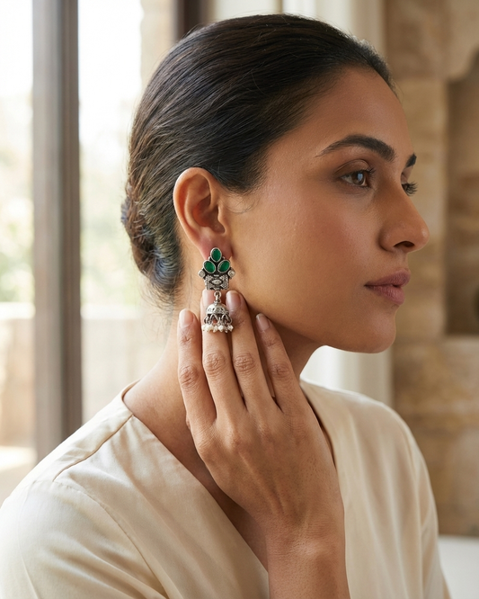 Earring: Emerald