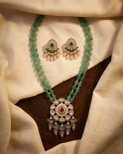 Necklace Set: Kundan & Tourmaline