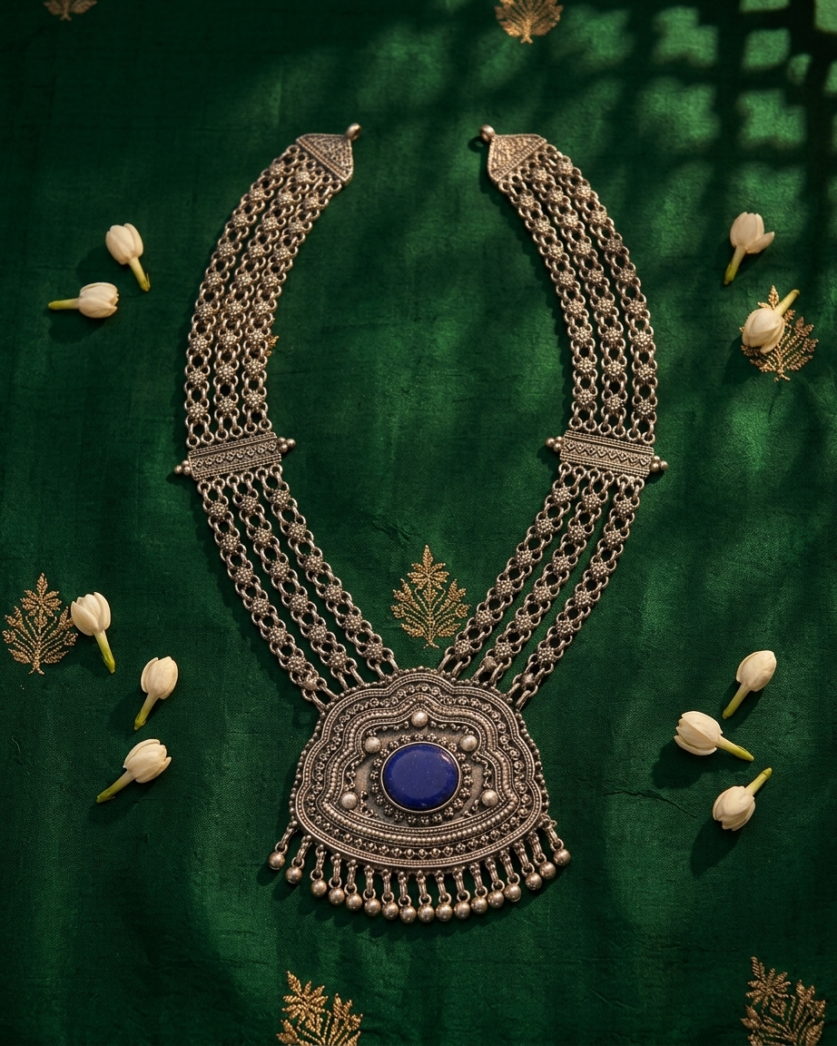 Neck Chain: Ceylon Blue Sapphire