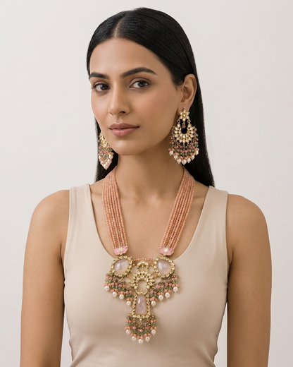 Necklace Set: Kundan, Beads & Stone