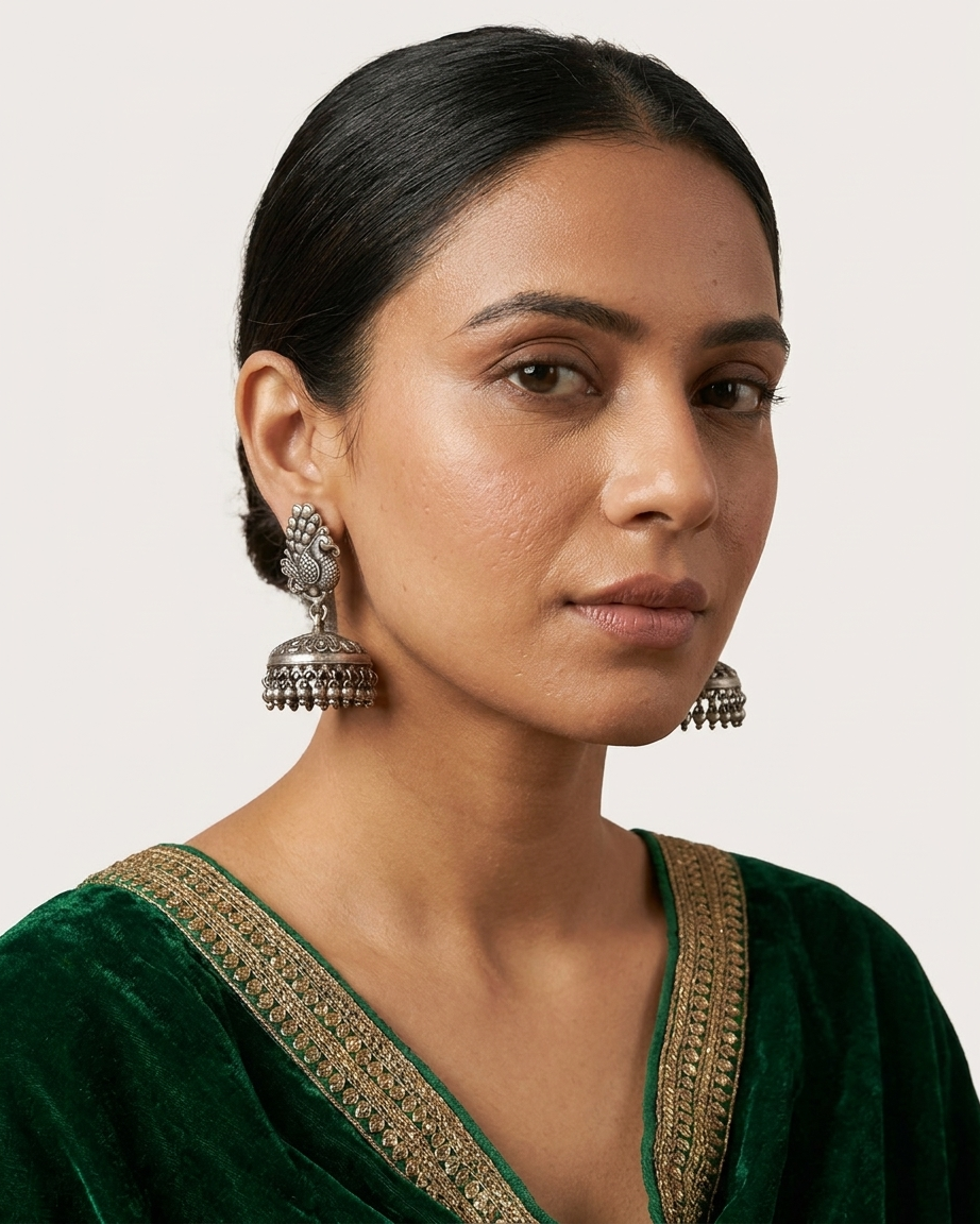 Earring: Dancing Peacock