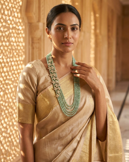 Necklace Set: Jade & Crystal Glass