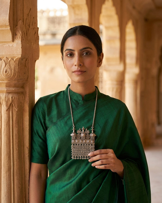 Neck Chain: Square Peacock