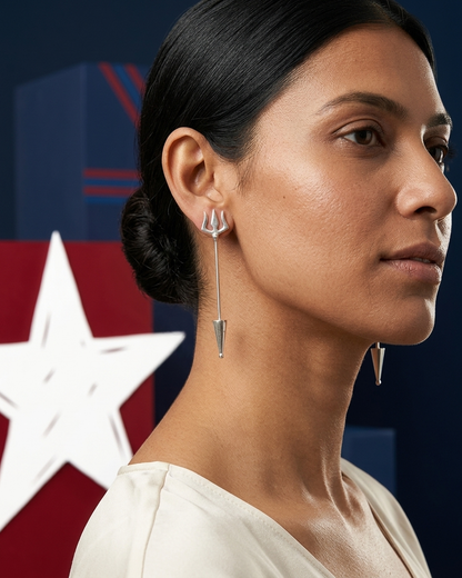 Earring: Plain Trishul