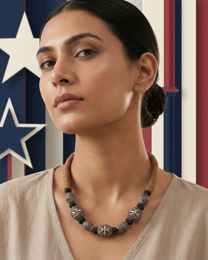 Neck Chain: Carved Oval